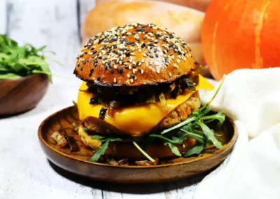 Vegan Pumpkin Burgers