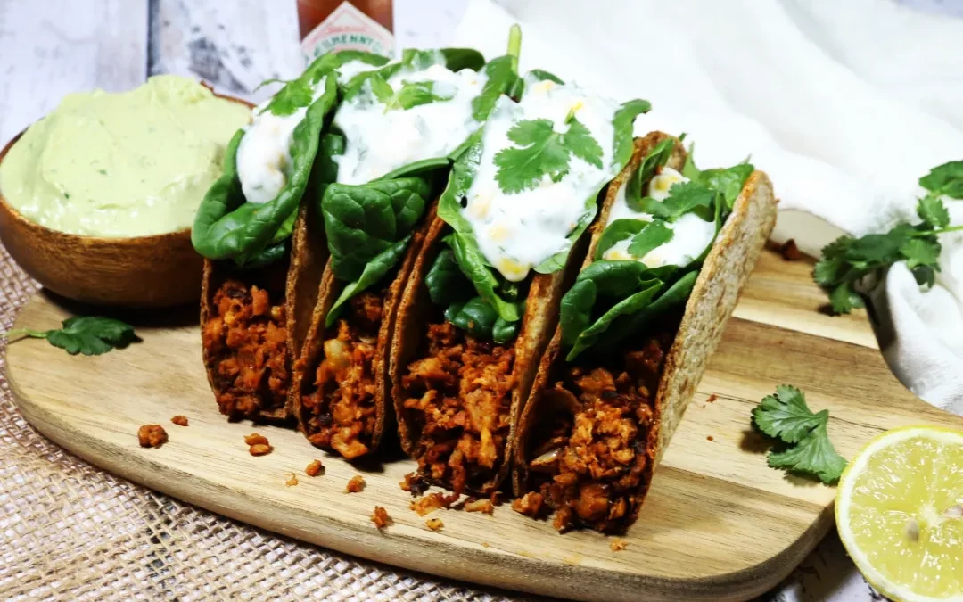 Crispy Vegan Beef Tacos