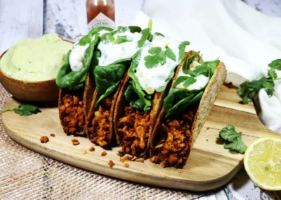 Crispy Vegan Beef Tacos