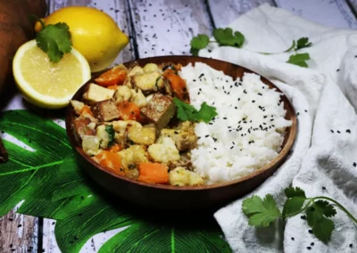 Coconut Sweet Potato & Cauliflower