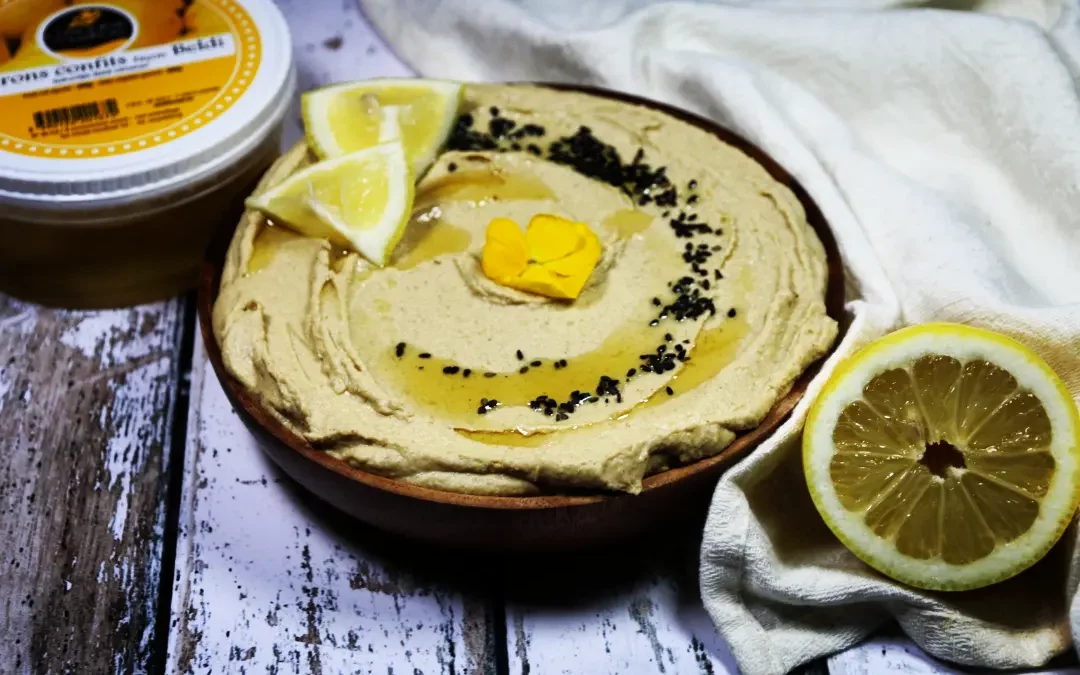 Houmous au citron confit