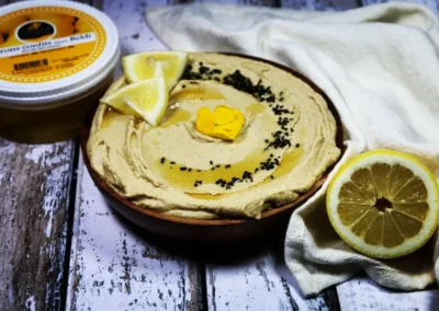 Houmous au citron confit