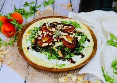 Veggie Apricot Flatbreads